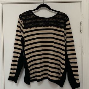 Gold and Black stripped sweater
